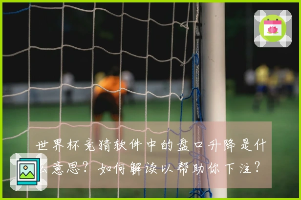 世界杯竞猜软件中的盘口升降是什么意思？如何解读以帮助你下注？